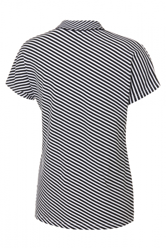 Рубашка Поло женская (черный/белый) w13210sf-bb181