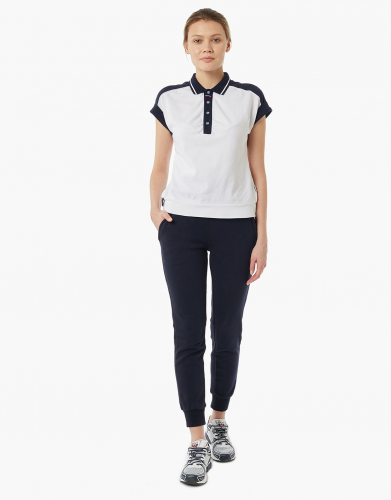 Рубашка поло женская (белый/синий) w13210g-wn191