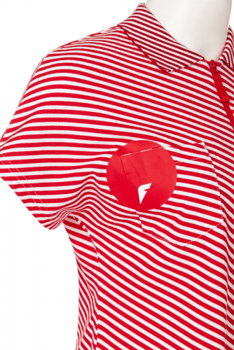 Рубашка Поло женская (красный/белый) w13210sf-rr181