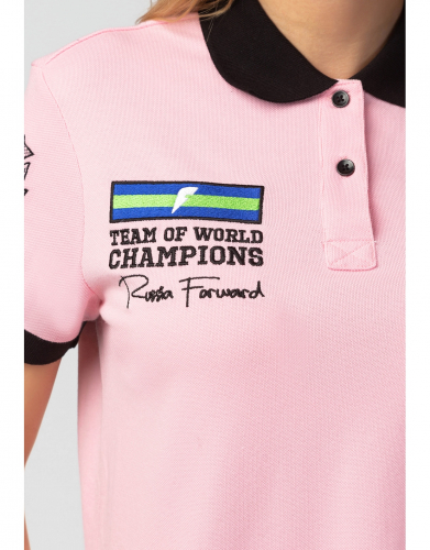 Рубашка поло женская (розовый) w13202fs-pp191