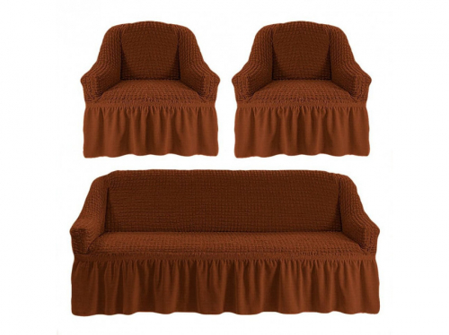 Чехол на мягкую мебель (диван+2 кресла) арт. 1