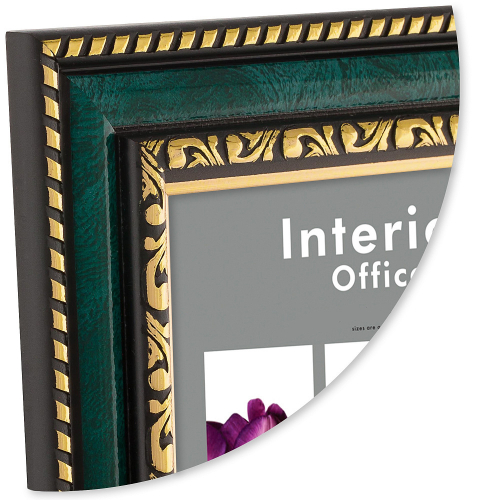 Рамка для сертификата Interior Office 21x30 (A4) 785 малахит, со стеклом