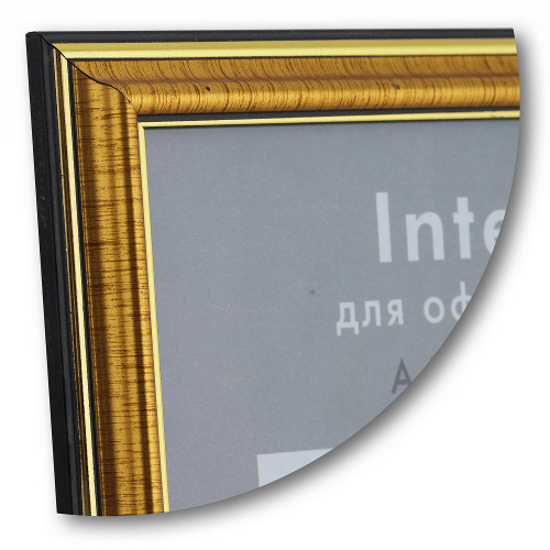 Рамка для сертификата Interior Office 21x30 (A4) 286 золото, со стеклом