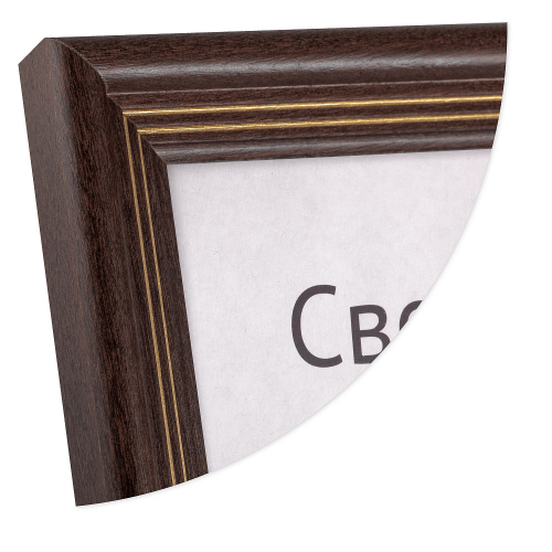 Рамка для сертификата Светосила 21x30 (A4) сосна с20 CGN лак, со стеклом