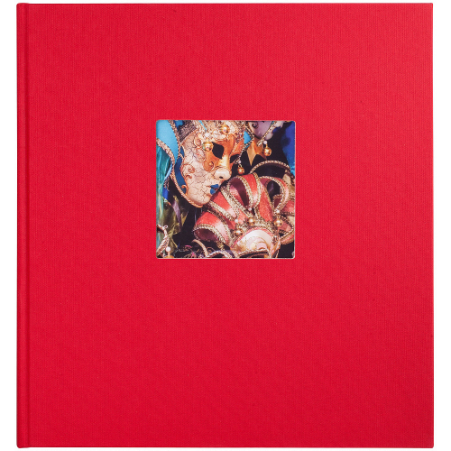 Фотоальбом Goldbuch Классика 60 стр. 26x30 под уголки, темно-красный с окном 27984