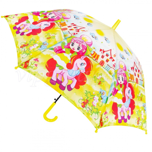 Зонт детский 135 Raindrops трость автомат фотопринт
