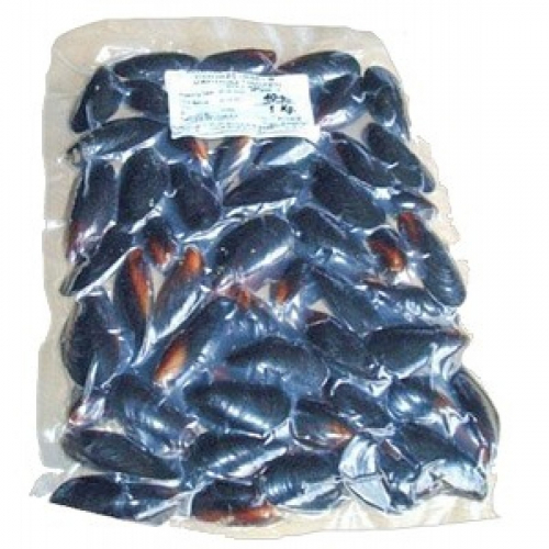             Мидии голубые варено-мороженные вакуумная упаковка 1 кг