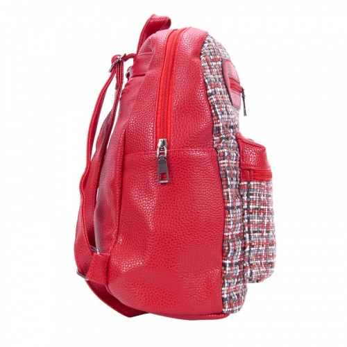 Рюкзак женский красный р-р 27х34х10 арт RM-10