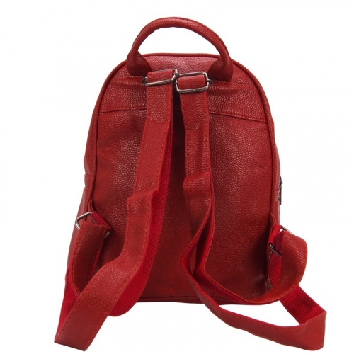 Рюкзак женский с кисточкой красный р-р 20х25х10 арт RM-45