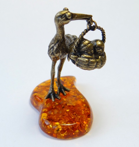 1125 Аист с корзиной