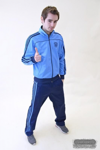 Мужской костюм мод-35-7 голуб синий