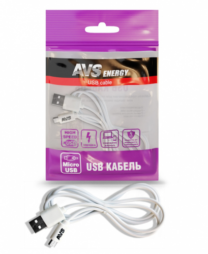 Кабель AVS micro USB (1,2м) MR-311