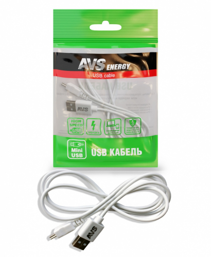 Кабель AVS mini USB 4 (1м) MN-313
