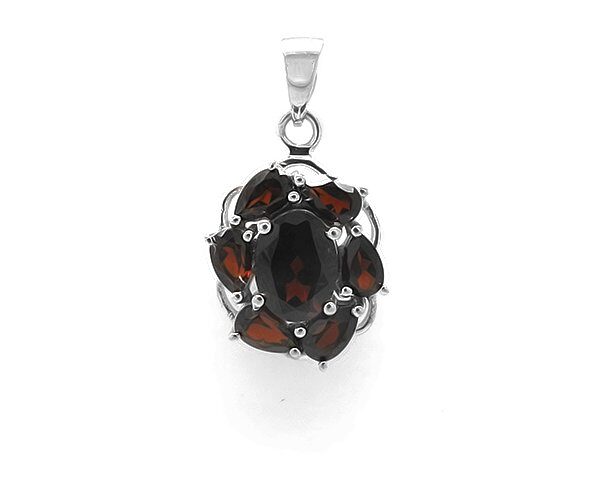 Подвеска из серебра гранат, Май