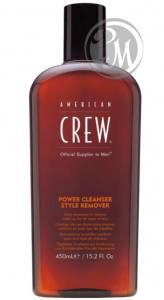 American crew power cleanser style remover шампунь для ежедневного ухода, очищающий волосы от укладочных средств 450мл БС
