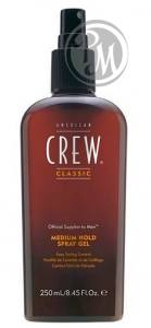 American crew classic medium hold spray gel спрей-гель для волос средней фиксации 250мл БС