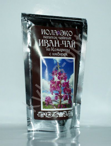 Иван-чай с имбирем фольгированный zip-lock пакет