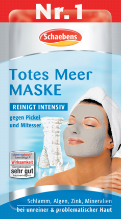 Schaebens Maske Totes Meer Маска для лица из солей Мёртвого моря с водорослями, алоэ вера, ромашкой и цинком , 15 мл