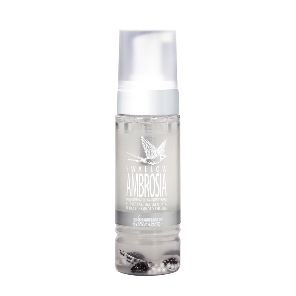PREMIUM Пенка мицеллярная с экстрактом жемчуга и ласточкиного гнезда / Homework Swallow Ambrosia 170 мл