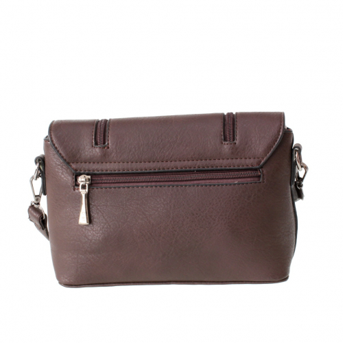 Классическая сумочка-клатч через плечо Just_Free трюфельной пудры цвета.