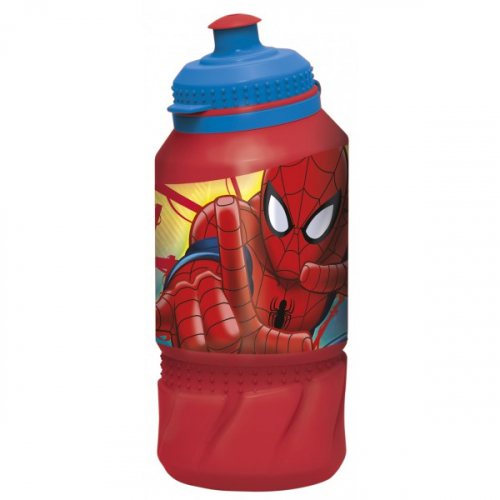 Бутылка пластиковая (спортивная 420 мл). Человек-паук Красная паутина