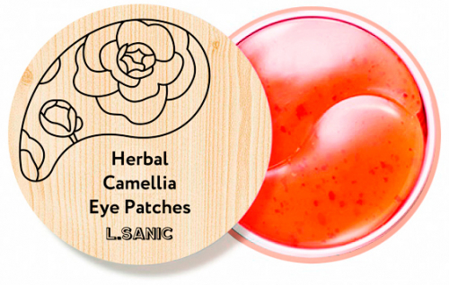 Гидрогелевые патчи с экстрактом камелии Herbal Camellia Hydrogel Eye Patches 60шт