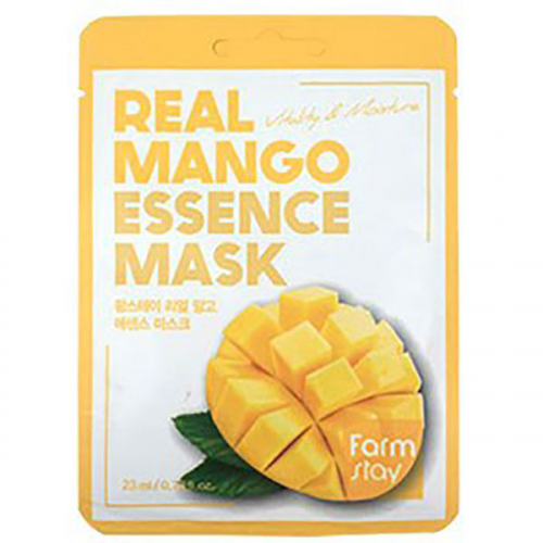 Тканевая маска для лица с экстрактом манго  Real Mango Essence Mask 23мл