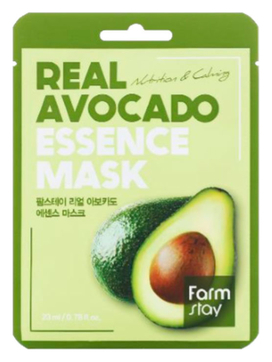 Тканевая маска для лица с экстрактом авокадо  Real Avocado Essence Mask 23мл