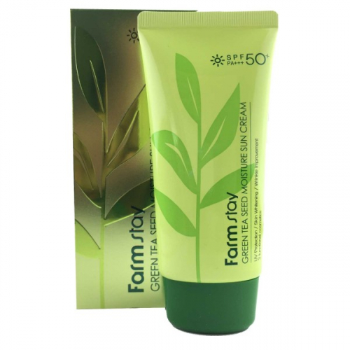 Солнцезащитный увлажняющий крем с семенами зеленого чая Green Tea Seed Moisture Sun Cream SPF 50 70г