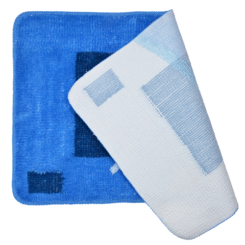 VETTA Набор ковриков 2шт для ванной и туалета, акрил, 50x80см + 50x50см, синий 4 дизайна