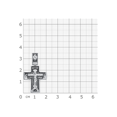 2-465-3 Крест из серебра частичное чернение литье