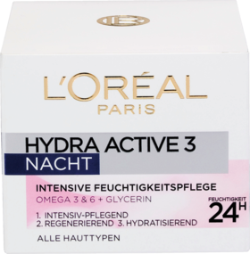 L'OREAL PARIS Ночной крем для лица Hydra Active 3, 50 мл