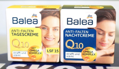 Balea Q10 Proben Set Комплект пробников Балеа Крем для лица Q10 против морщин, дневной 5 мл и ночной 5 мл