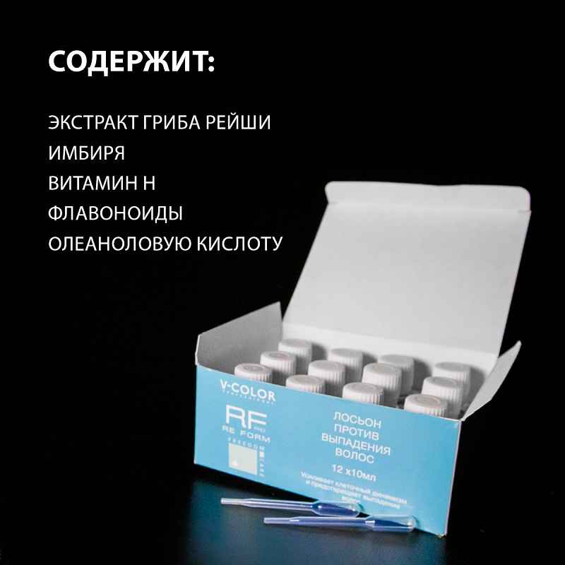 RE FORM ПРОТИВ ВЫПАДЕНИЯ Лосьон против выпадения волос 12*10мл
