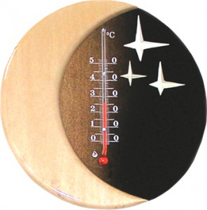 Термометр комнатный Д-15 Звездная ночь деревяный (150мм) оптом