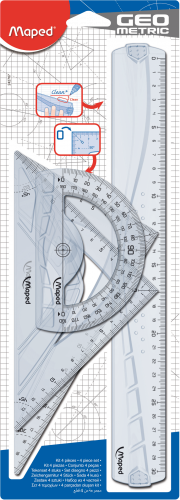 242767 Набор чертежных инструментов макси GEOMETRIC
