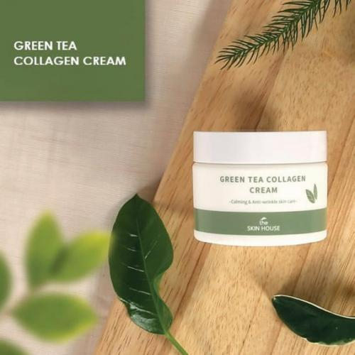 Крем увлажняющий с коллагеном и зеленым чаем THE SKIN HOUSE Green Tea Collagen Cream