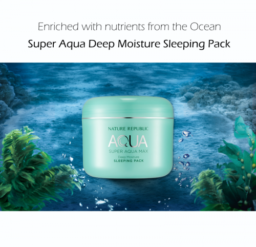 Маска ночная увлажнющая NATURE REPUBLIC Super Aqua Max Deep Moisture Sleeping Pack