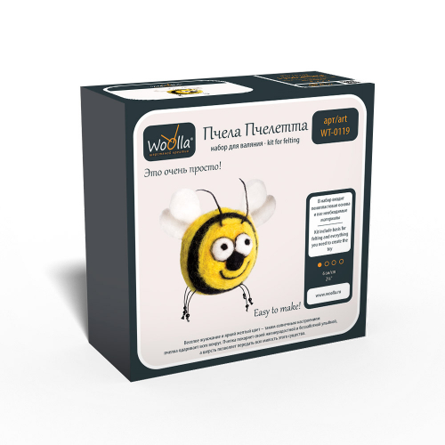Woolla WT-0119 Пчела Пчелетта набор для валяния .