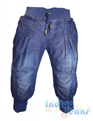 Ультрамодные утепленные джинсы для девочек