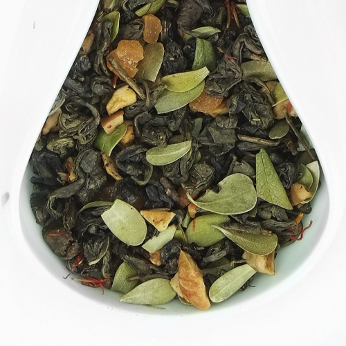 Чай зеленый  Айва с персиком