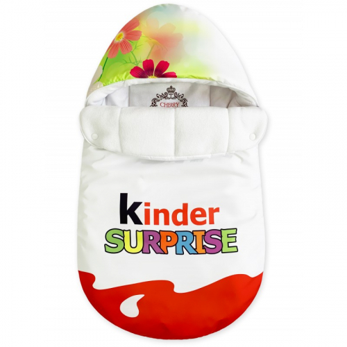 Конверт Kinder Surprise красный Цветы