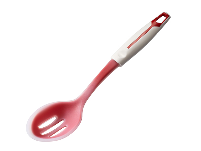 2869 GIPFEL Ложка с прорезями MOTIVE 32,5х6,5х5см розовая Материал: FDA силикона, PP, colorful nylon
