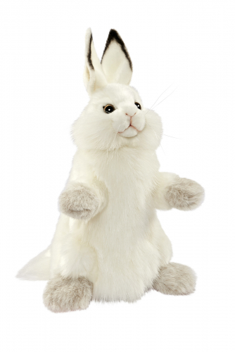 7156 Белый кролик, игрушка на руку, 34 см