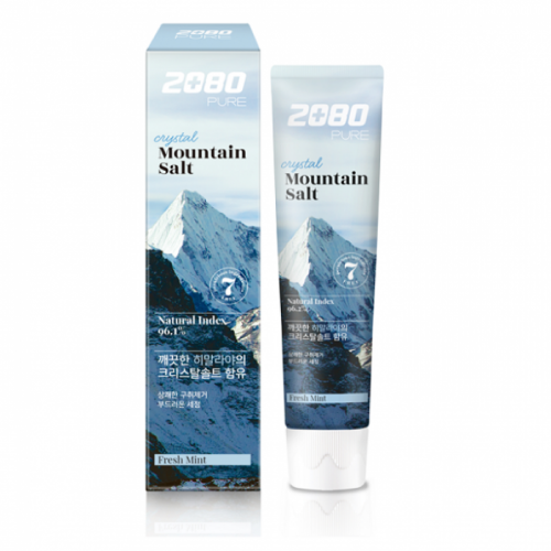 Зубная паста с чистой гималайской солью  Fresh Mint Aekyung 2080 Crystal Mountain Salt Toothpaste (голубая) 120g