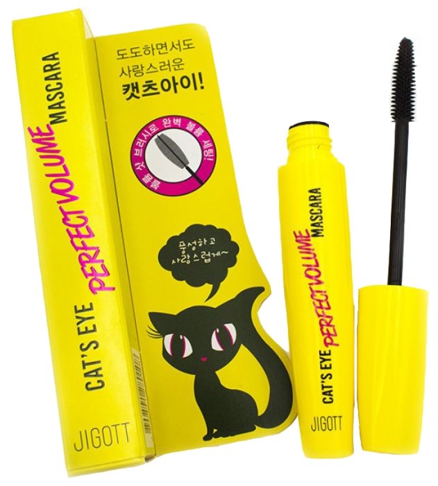JIGOTT Cat`s Eye Perfect Volume Mascara Тушь для придания объема 12г