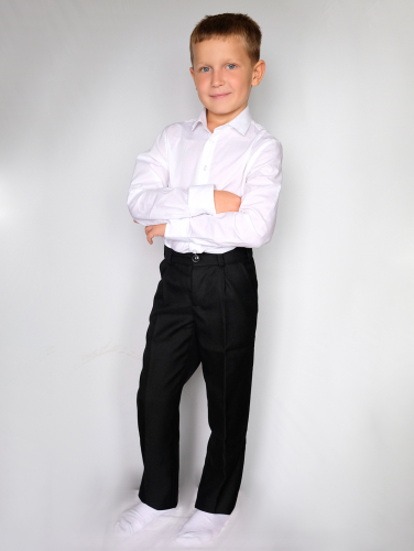 Классические черные брюки для мальчика 83061-МШ19