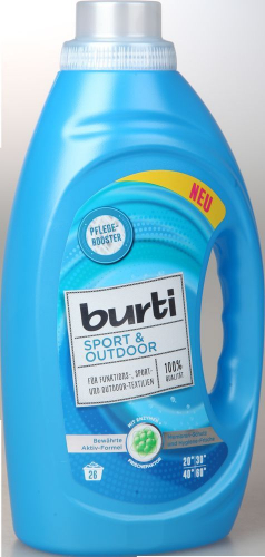 Жидкое средство для стирки Burti Sport & Outdoor для спортивной одежды и современных тканей