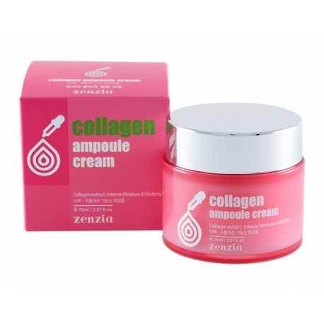 Крем для лица с коллагеном ZENZIA Collagen Ampoule Cream 70мл
