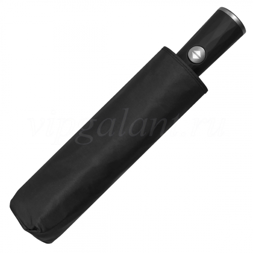 Зонт мужской черный с прямой ручкой Almas 524